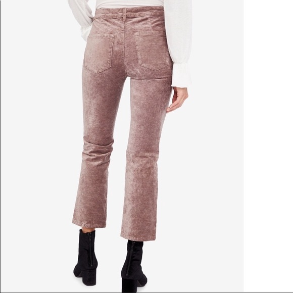 FREE PEOPLE Velvet Cropped Flare Jeans - Picture 8 of 8